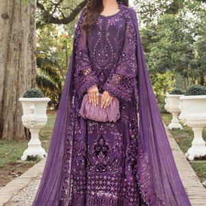 MariaB PURPLE Chiffon 3 Piece -